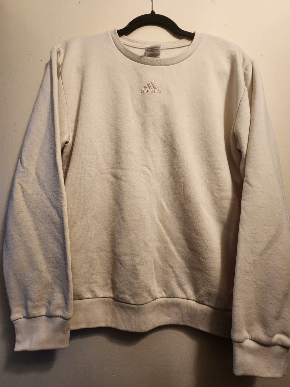 adidas Kid's Cream Off-White Crewneck Sweatshirt